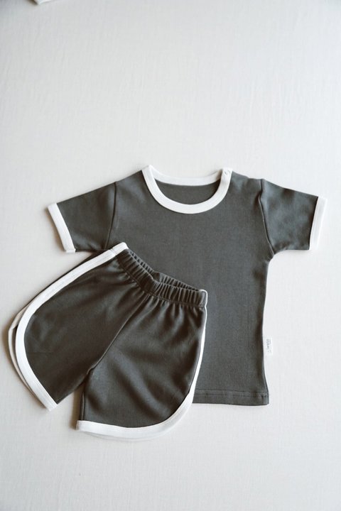 Bebek & Çocuk Tişört Ve Şort Alt Üst 2'Li Takım (Unisex) 