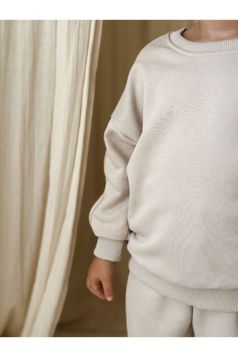 Kız Ve Erkek Bebek Çocuk Alt Üst Eşofman Takımı Sweatshirt & Jogger 1-7 Yaş (Unisex) 