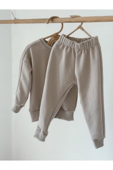 Kız Ve Erkek Bebek Çocuk Alt Üst Eşofman Takımı Sweatshirt & Jogger 1-7 Yaş (Unisex) 