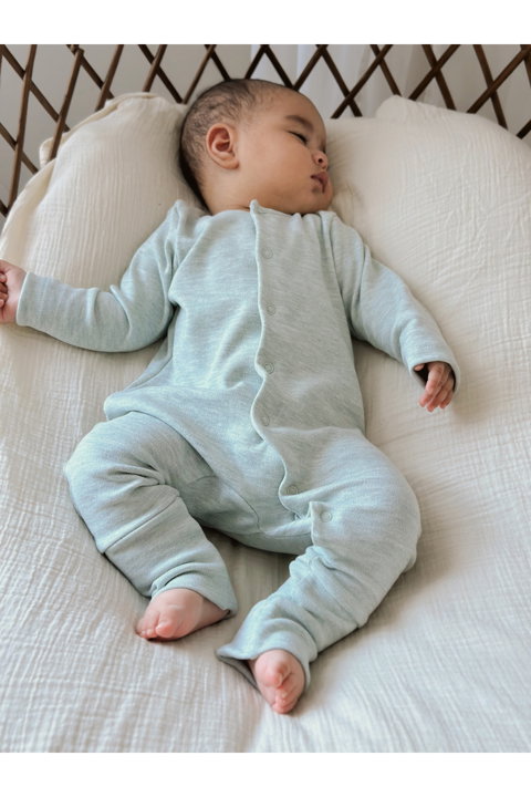 Uzun Kollu Unisex Bebek Tulum Aç Kapa Patikli %100 Pamuk Ekstra Yumuşak Doku Oeko-Tex Sertifikalı (Unisex) 