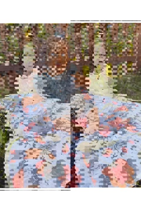 Yaz Çiçeği Müslin Örtü 75X95 Cm / Renkli