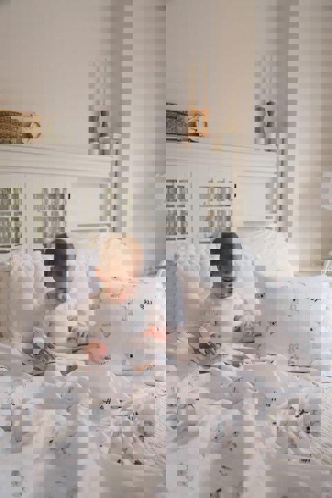 120X120Cm Organik Müslin Örtü, Yastık Kılıfı Ve Müslin Çanta Seti / Koala